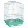 relaxdays Vögel<Vogelkäfig in Hellblau/Mintgrün - (B)35 x (H)49,5 x (T)32 cm