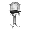 relaxdays Vögel<Vogelkäfig in Schwarz - (B)55 x (H)146,5 x (T)50 cm
