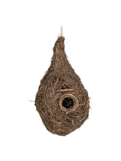 relaxdays Vögel<Vogelnest "Tropfen" in Natur