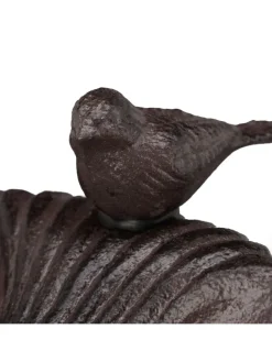 relaxdays Vögel<Vogeltränke Antik in Braun