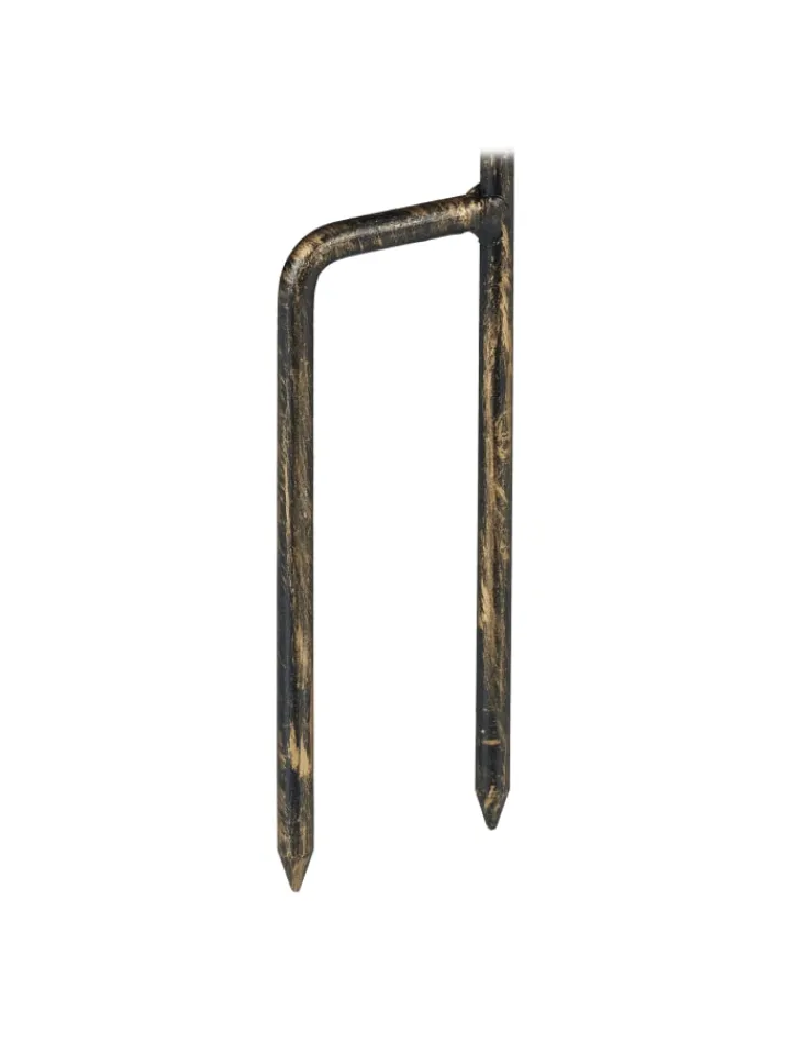 relaxdays Vögel<Vogeltränke Erdspieß in Bronze