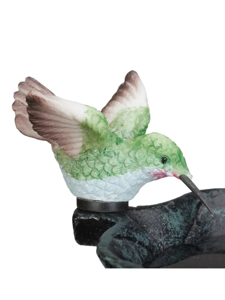 relaxdays Vögel<Vogeltränke in Dunkelgrün