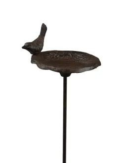 POSIWIO Gartendekoration|Gartendekoration<Vogeltränke in Schwarz - (H)8 x Ø 13 cm