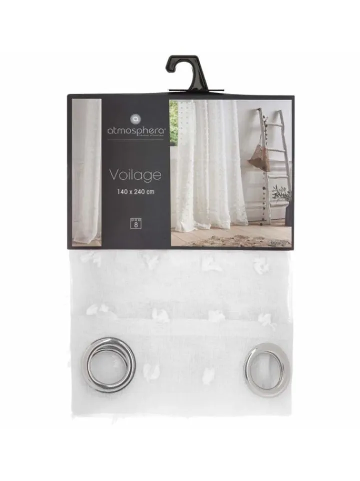 Atmosphera Créateur d'intérieur Gardinen, Jalousien & Rollos<Voilage in weiß