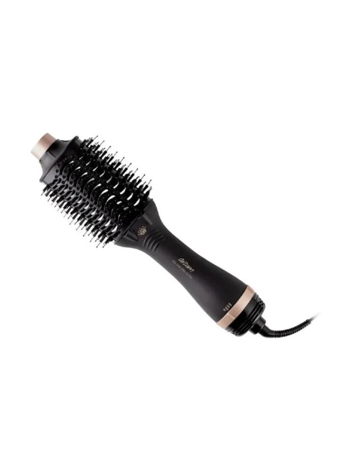 Arzum Bügeleisen<Volumen Pro Ultra: Warmluftbürste für voluminöses Styling in Schwarz