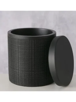 Boltze Aufbewahren & Servieren<Vorratsdose ''Bathy'' in Schwarz - (H)10,7 x Ø 9,2 cm
