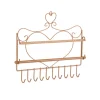 relaxdays Schmuckkästen<Wand Schmuckhalter in Bronze - (B)36,5x (H)30 x (T)3,5 cm