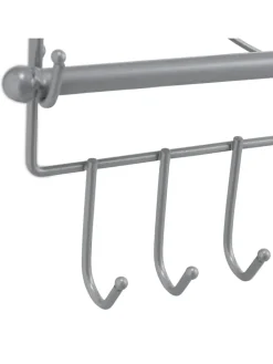 relaxdays Schmuckkästen<Wand Schmuckhalter in Silber - (B)36,5x (H)30 x (T)3,5 cm
