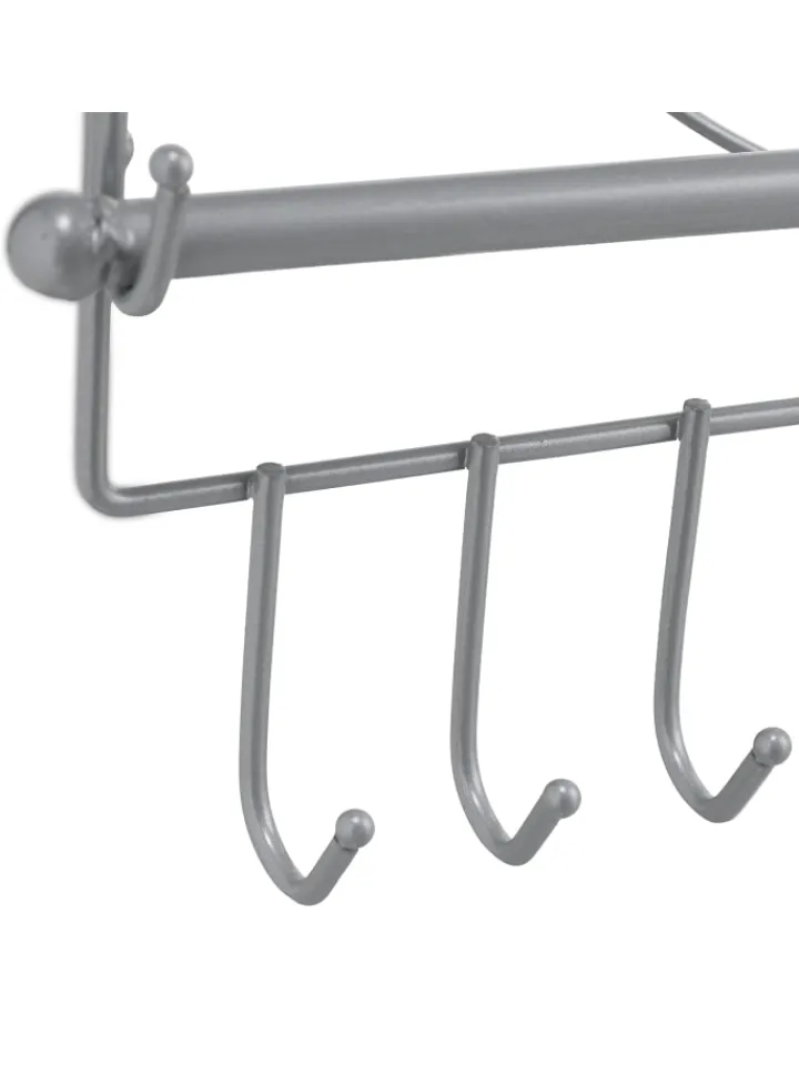 relaxdays Schmuckkästen<Wand Schmuckhalter in Silber - (B)36,5x (H)30 x (T)3,5 cm