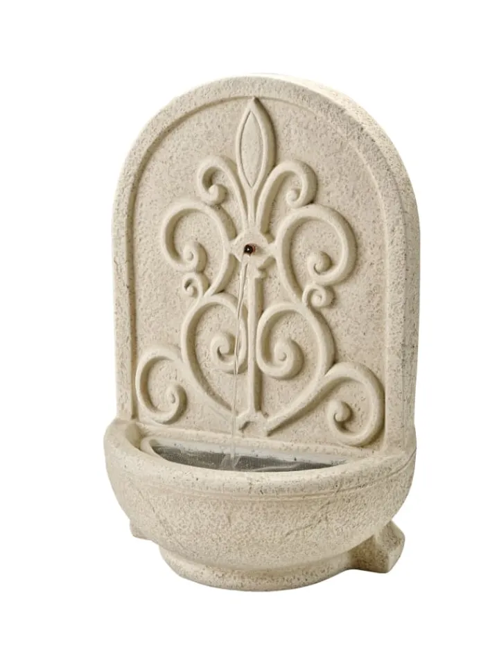 MARELIDA Gartendekoration<Wandbrunnen Standbrunnen Gartenbrunnen H: 54cm in beige