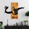 ABERTO DESIGN Wanddekoration<Wanddekor "Banksy - Flower Thrower" - (B)69 x (H)58 cm