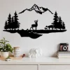ABERTO DESIGN Wanddekoration<Wanddekor "Deer And Landscape" - (B)70 x (H)38 cm