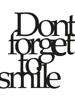 ABERTO DESIGN Wanddekoration<Wanddekor "Don't Forget To Smile" - (B)70 x (H)67 cm