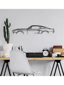 ABERTO DESIGN Wanddekoration<Wanddekor "Ford Mustang" - (B)70 x (H)15 cm