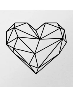 ABERTO DESIGN Wanddekoration<Wanddekor "Heart" - (B)47 x (H)40 cm
