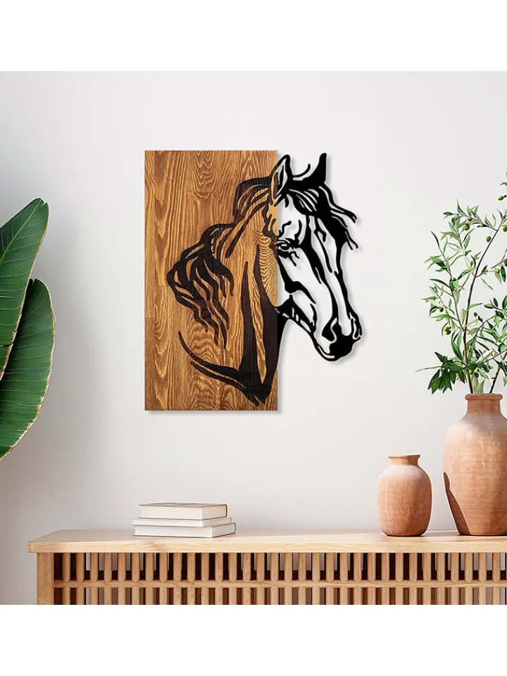 ABERTO DESIGN Wanddekoration<Wanddekor "Horse" - (B)48 x (H)58 cm