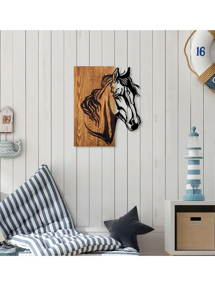 ABERTO DESIGN Wanddekoration<Wanddekor "Horse" - (B)48 x (H)58 cm