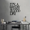 ABERTO DESIGN Wanddekoration<Wanddekor "It's a Good" - (H)70 x (B)41 cm