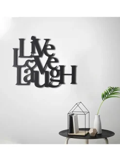 ABERTO DESIGN Wanddekoration<Wanddekor "Live Love Laugh" - (B)49 x (H)40 cm