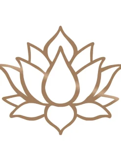 ABERTO DESIGN Wanddekoration<Wanddekor "Lotus Flower 1" - (B)43 x (H)50 cm