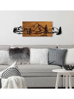 ABERTO DESIGN Wanddekoration<Wanddekor "Mountain Range" - (B)95 x (H)30 cm