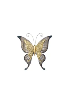 möbel-direkt Wohndekoration<Wanddekoration Butterfly in goldfarben