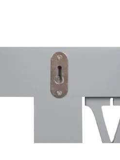 MCW Garderoben<Wandgarderobe C60 Family im Shabby-Look, Grau-blau