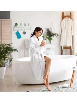relaxdays Garderoben<Wandgarderobe in Weiß - (B)75 x (H)18 x (T)16 cm