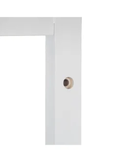 relaxdays Garderoben<Wandgarderobe in Weiß - (B)75 x (H)18 x (T)16 cm