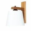 Licht-Erlebnisse Wandleuchten<Wandlampe (B)20 x (H)24.5 cm in Eiche Rustikal Ecru
