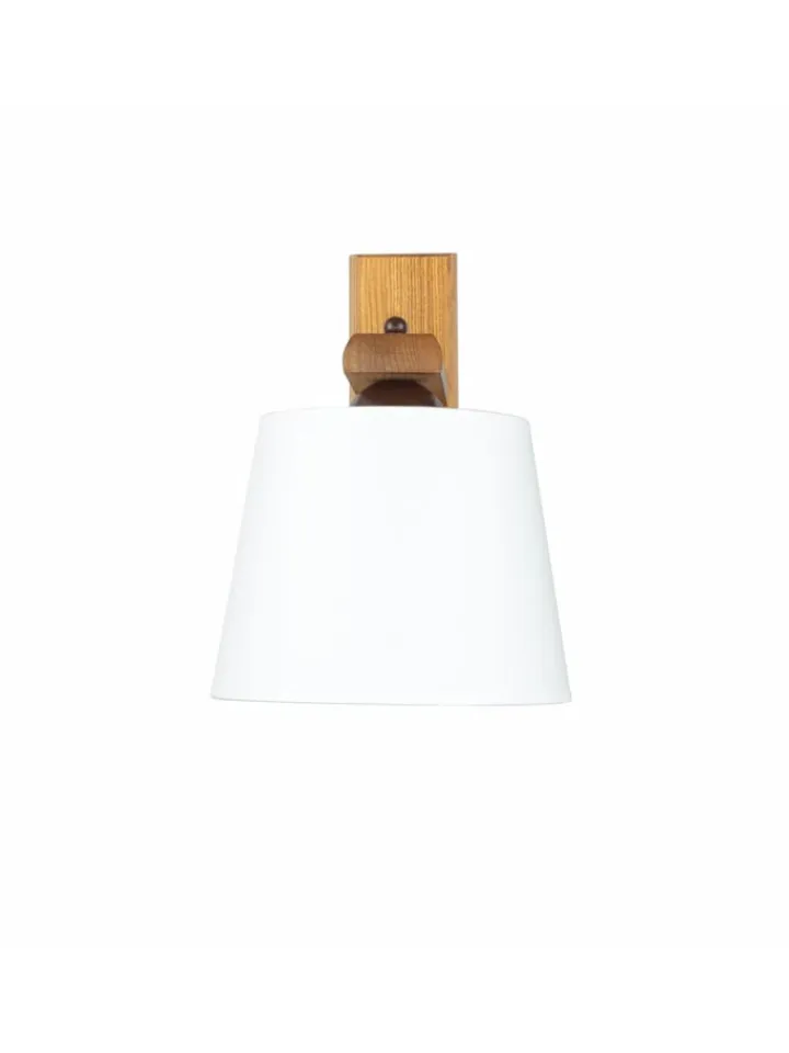 Licht-Erlebnisse Wandleuchten<Wandlampe (B)20 x (H)24.5 cm in Eiche Rustikal Ecru