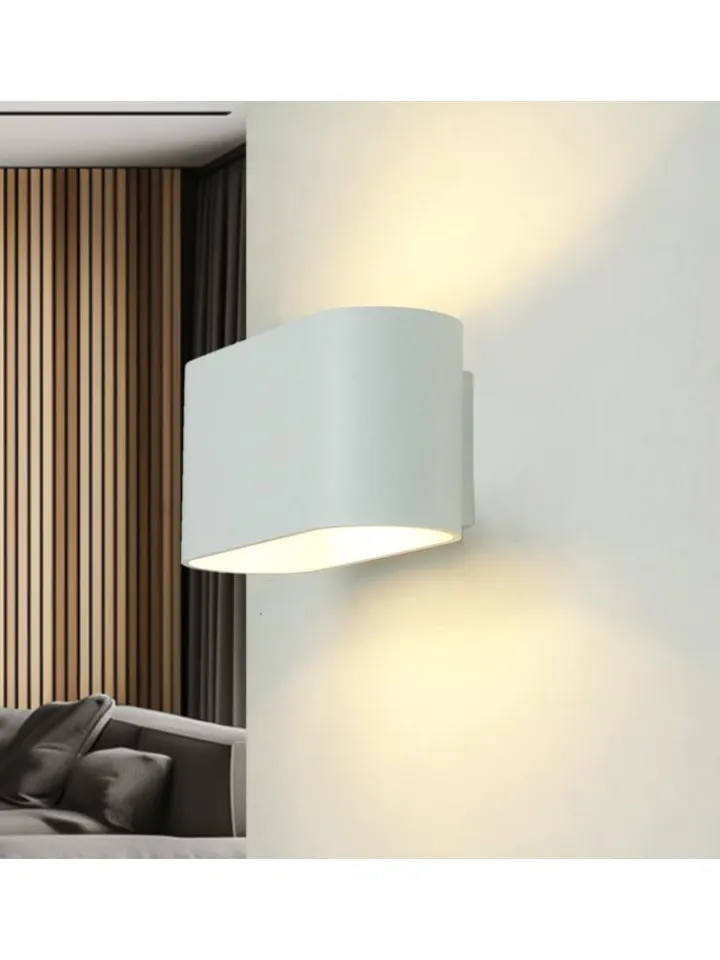 Licht-Erlebnisse Wandleuchten<Wandlampe (B)16 x (H)8 cm in Weiß