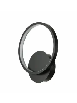 Licht-Erlebnisse Wandleuchten<Wandlampe EEK F (B)19.5 x (H)22.5 cm in Schwarz