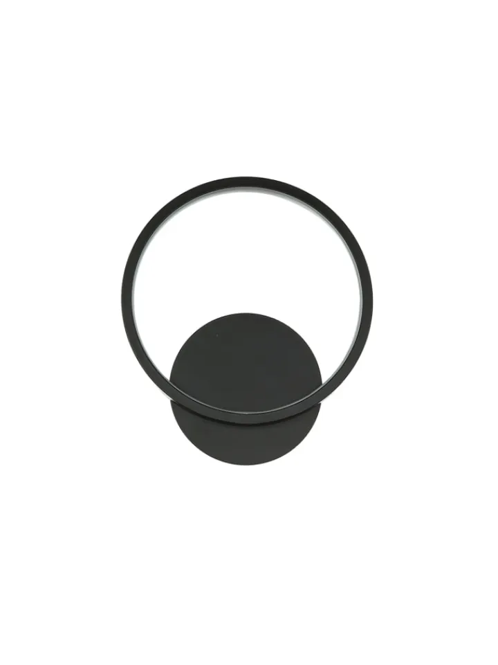 Licht-Erlebnisse Wandleuchten<Wandlampe EEK F (B)19.5 x (H)22.5 cm in Schwarz