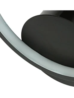Licht-Erlebnisse Wandleuchten<Wandlampe EEK F (B)19.5 x (H)22.5 cm in Schwarz