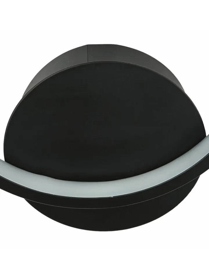 Licht-Erlebnisse Wandleuchten<Wandlampe EEK F (B)19.5 x (H)22.5 cm in Schwarz