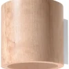 Nice Lamps Wandleuchten<Wandleuchte RODA in Natur Holz Loft Style runde Ø loft 1xG9 LED
