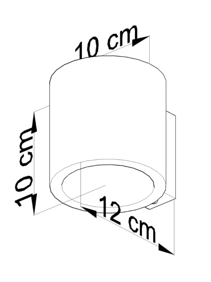 Nice Lamps Wandleuchten<Wandleuchte RODA in Natur Holz Loft Style runde Ø loft 1xG9 LED
