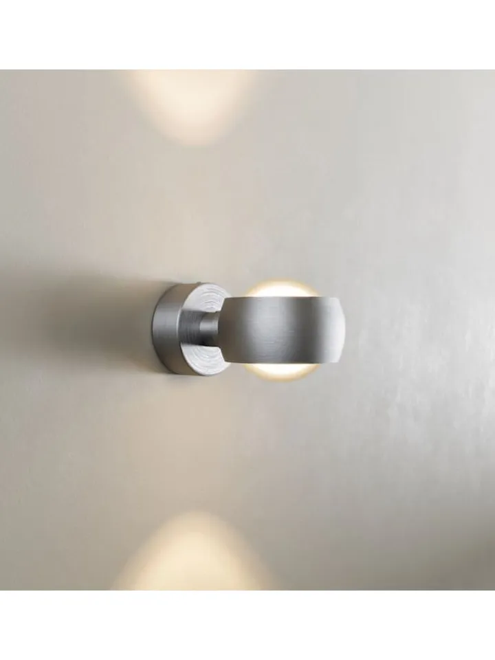 s.LUCE Wandleuchten<Wandleuchte Beam runde Basis in Aluminium