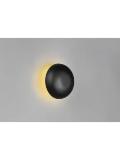 Reality Leuchten Wandleuchten<Wandleuchte DAVEY in schwarz matt