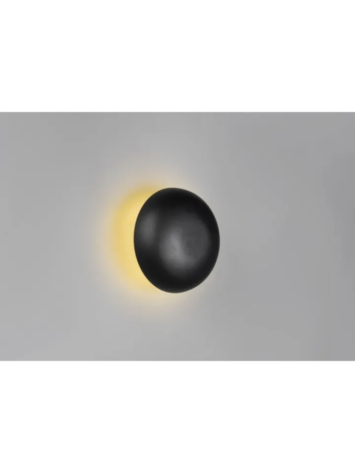 Reality Leuchten Wandleuchten<Wandleuchte DAVEY in schwarz matt