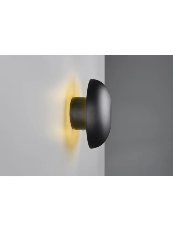 Reality Leuchten Wandleuchten<Wandleuchte DAVEY in schwarz matt