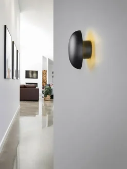 Reality Leuchten Wandleuchten<Wandleuchte DAVEY in schwarz matt