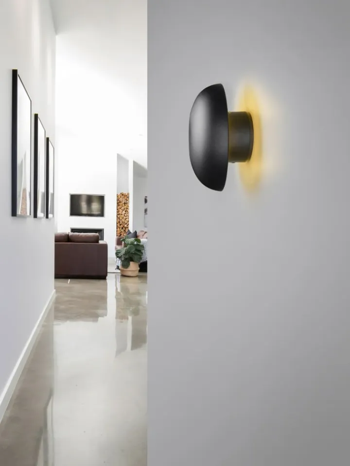 Reality Leuchten Wandleuchten<Wandleuchte DAVEY in schwarz matt