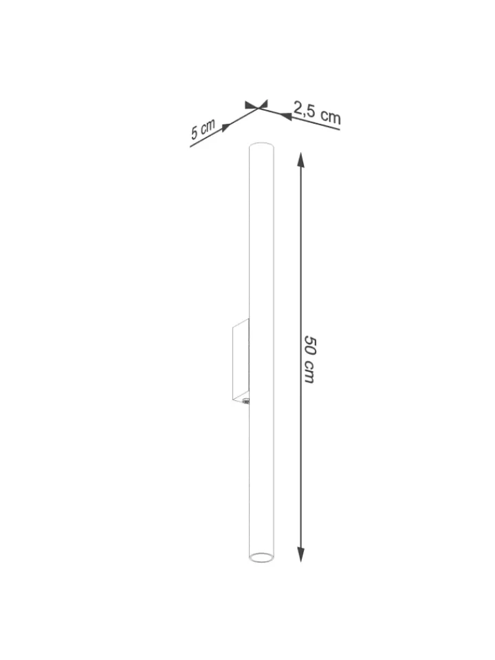 Nice Lamps Wandleuchten<Wandleuchte FIDEUS 2 schwarz H 50