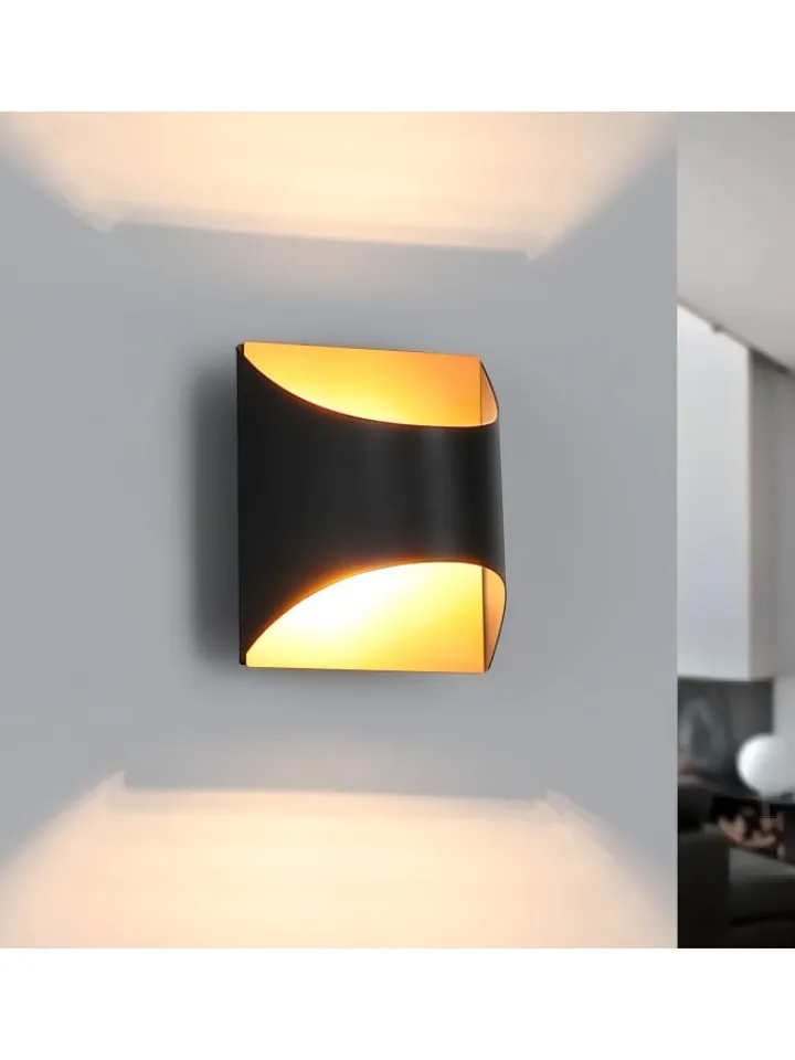 ZMH Wandleuchten<Wandleuchte 1-flammige G9 in schwarzgold Up and Down Design Vintage