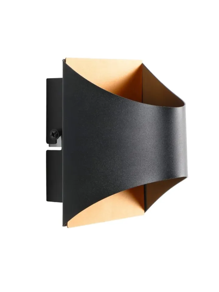 ZMH Wandleuchten<Wandleuchte 1-flammige G9 in schwarzgold Up and Down Design Vintage