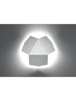 Nice Lamps Wandleuchten<Wandleuchte HIRU in weiss H 8cm