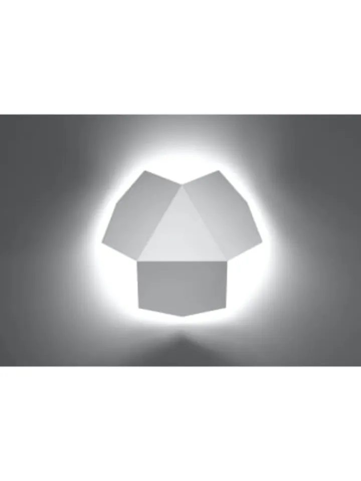 Nice Lamps Wandleuchten<Wandleuchte HIRU in weiss H 8cm