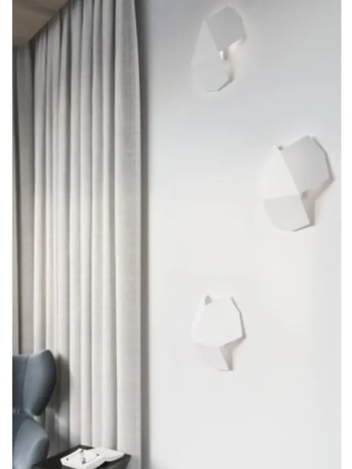 Nice Lamps Wandleuchten<Wandleuchte HIRU in weiss H 8cm